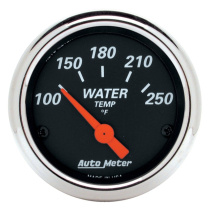 Vattentempmätare 52mm 250ºF (Elektrisk) DESIGNER Svart